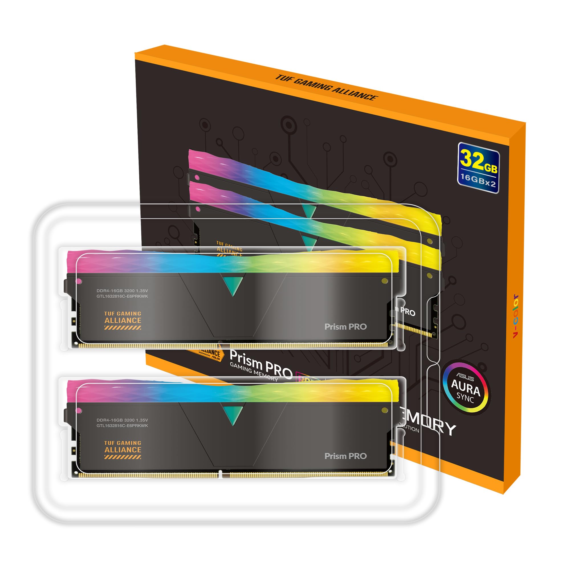 V-Color DDR4 (TUF Gaming Alliance) Prism PRO RGB 32GB(16GBx2